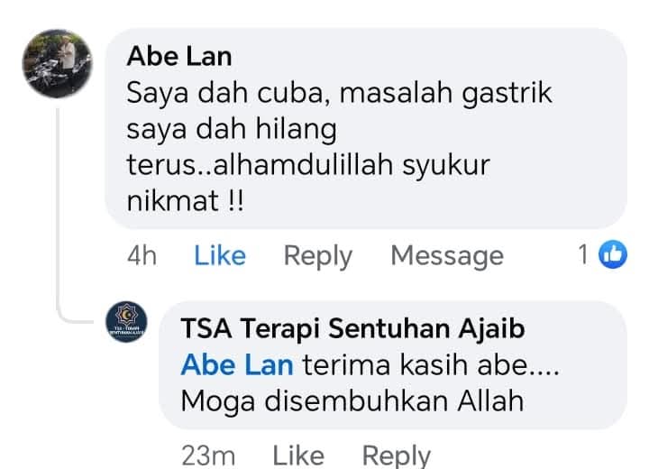 Testimoni Abe Lan - Gastrik hilang terus